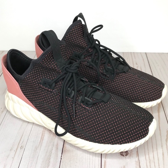 adidas Shoes - ADIDAS Tubular Doom Black/ Pink Running Shoes 10